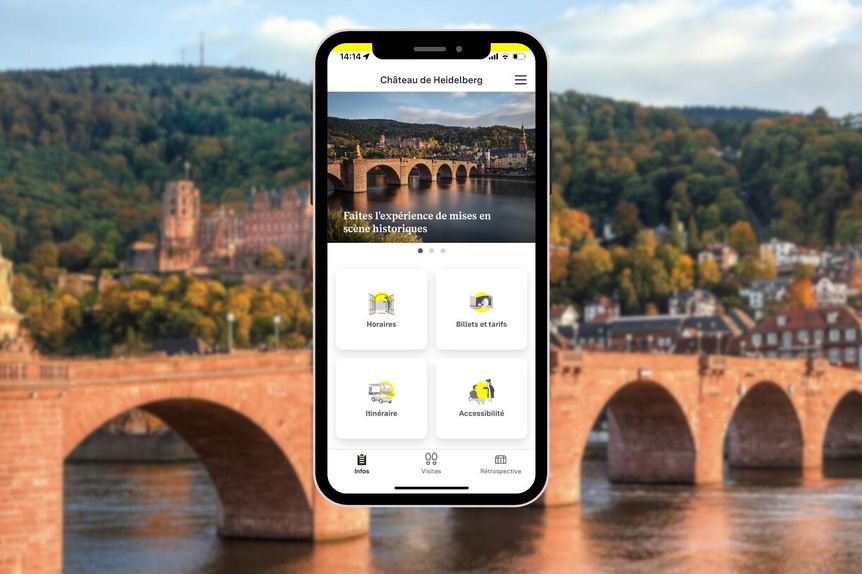 Château de Heidelberg, application Monument BW 
