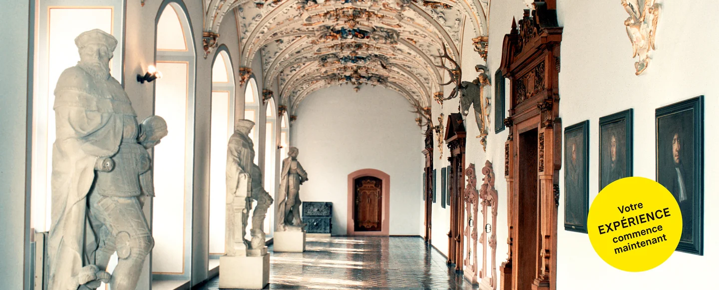 Château de Heidelberg, plafond de stuc dans le Friedrichsbau
