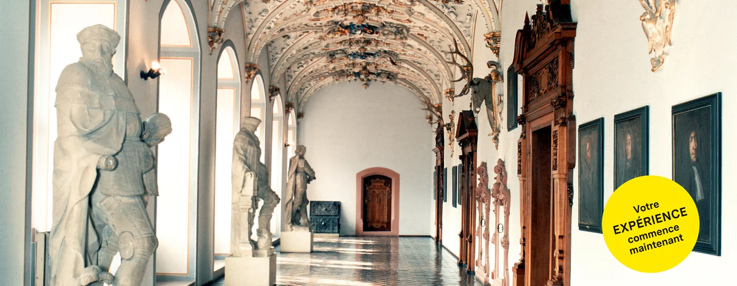 Château de Heidelberg, plafond de stuc dans le Friedrichsbau